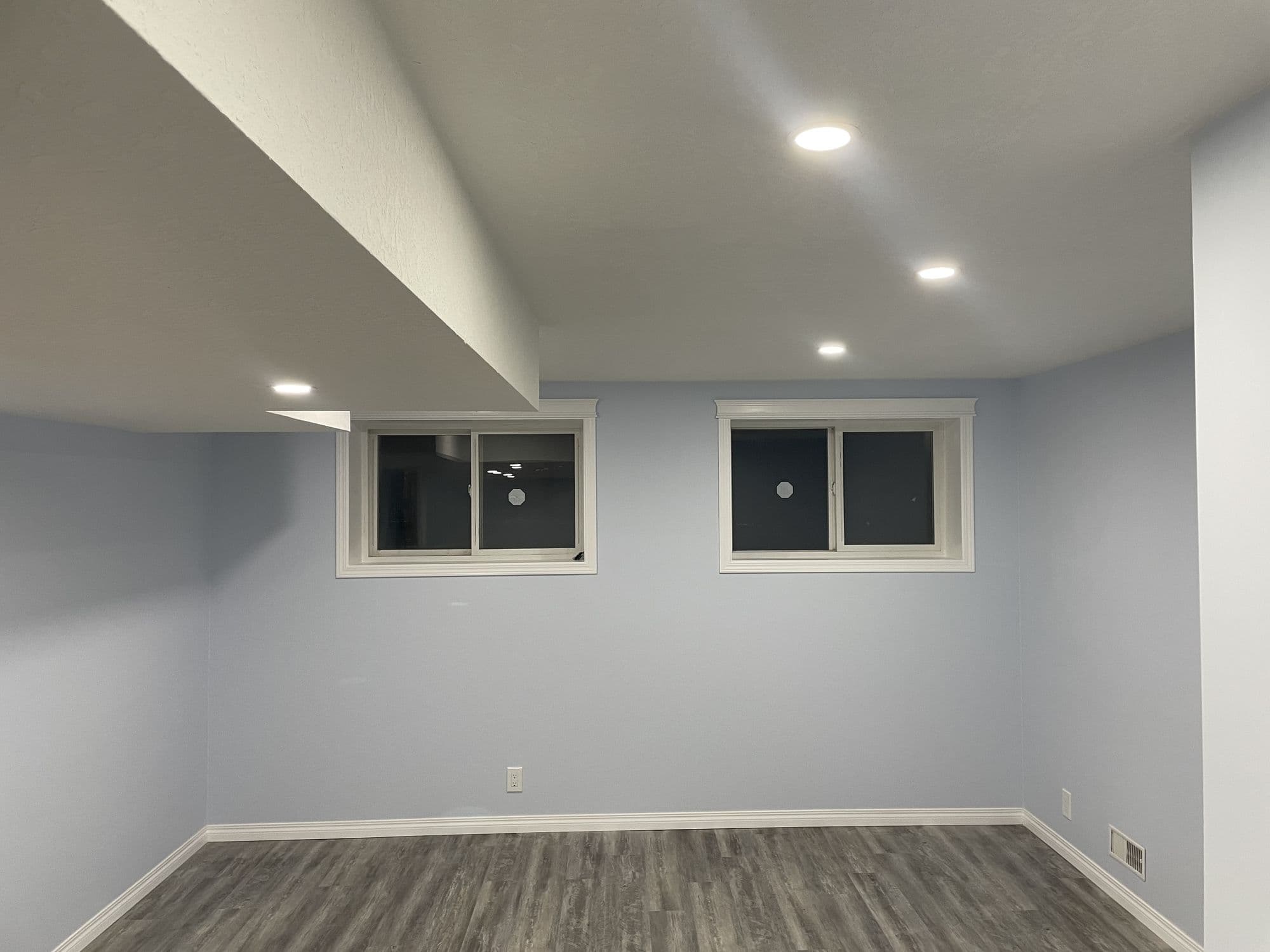 Modern basement renovation