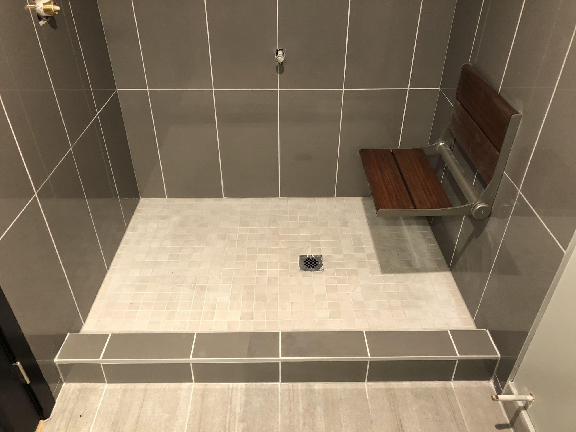 Modern bathroom with custom shower