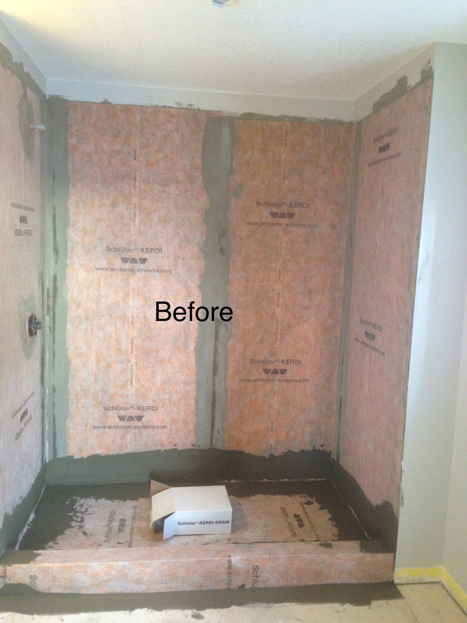 Bathroom transformation before