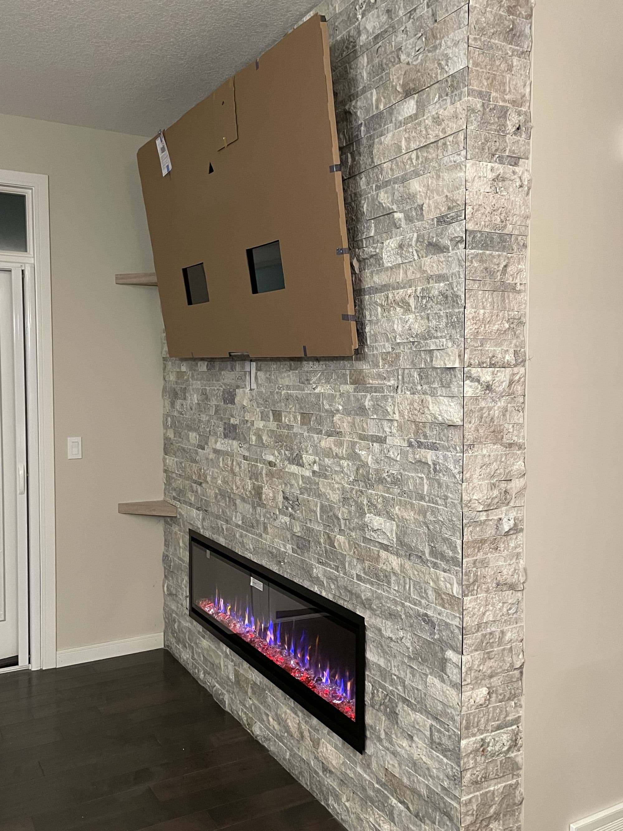 Custom living room transformation