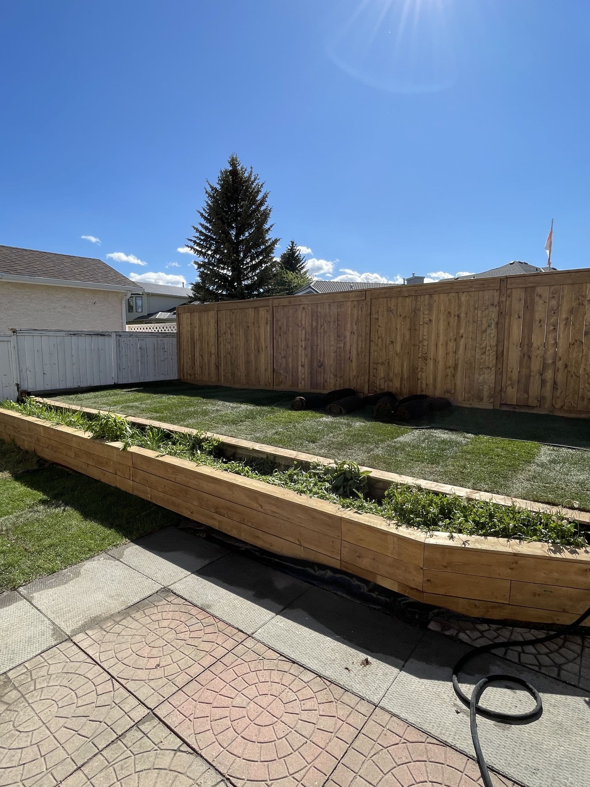 Custom pergola and deck