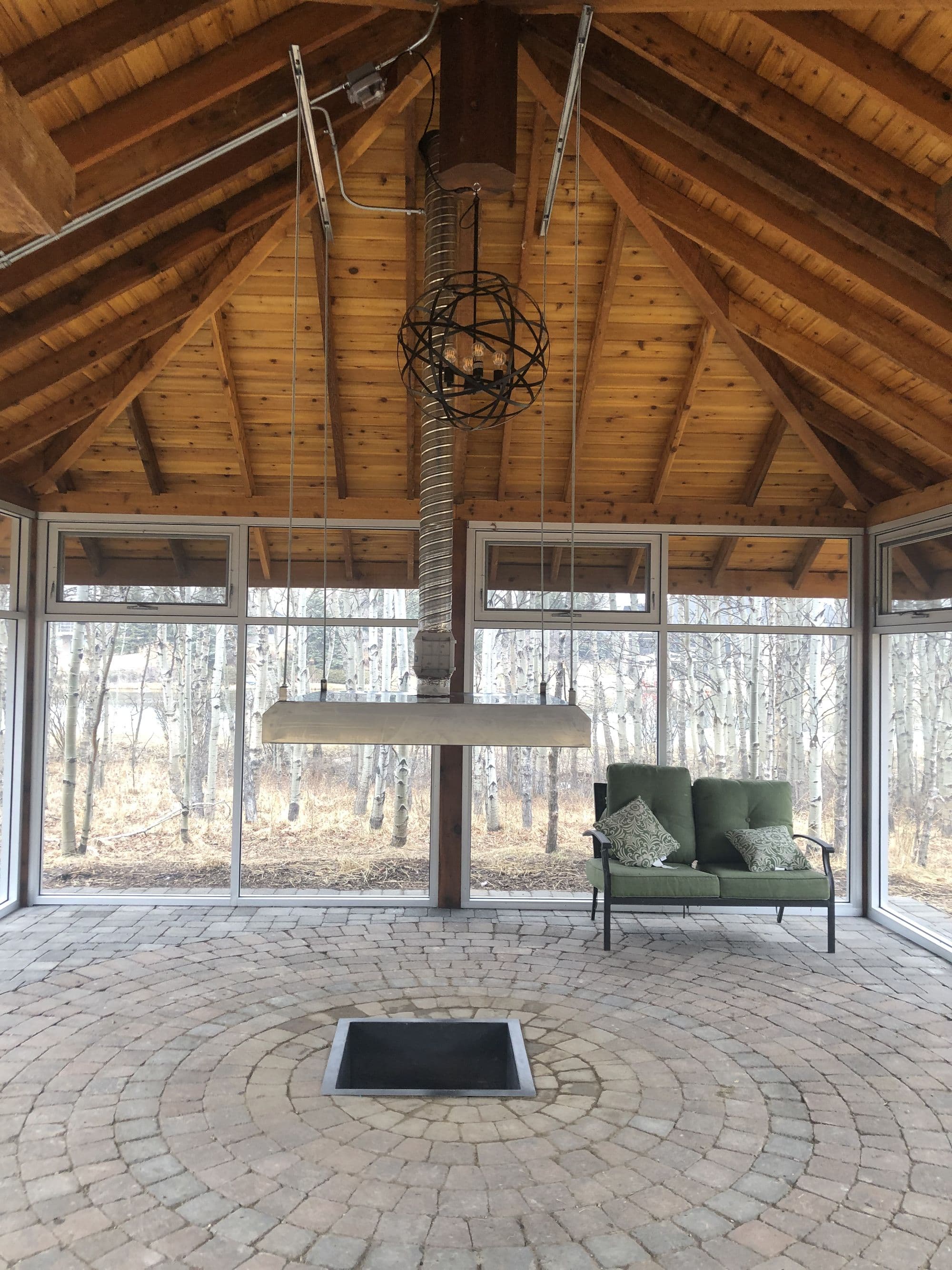 Custom deck with outdoor kitchen