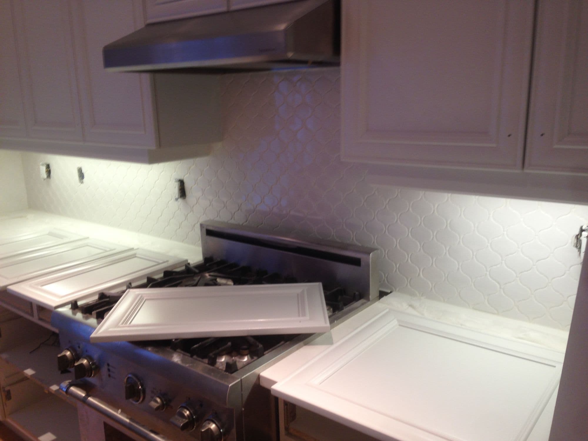 Bathroom tile work